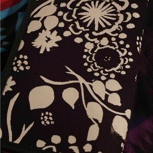 31.  Floral Black and White Wallet